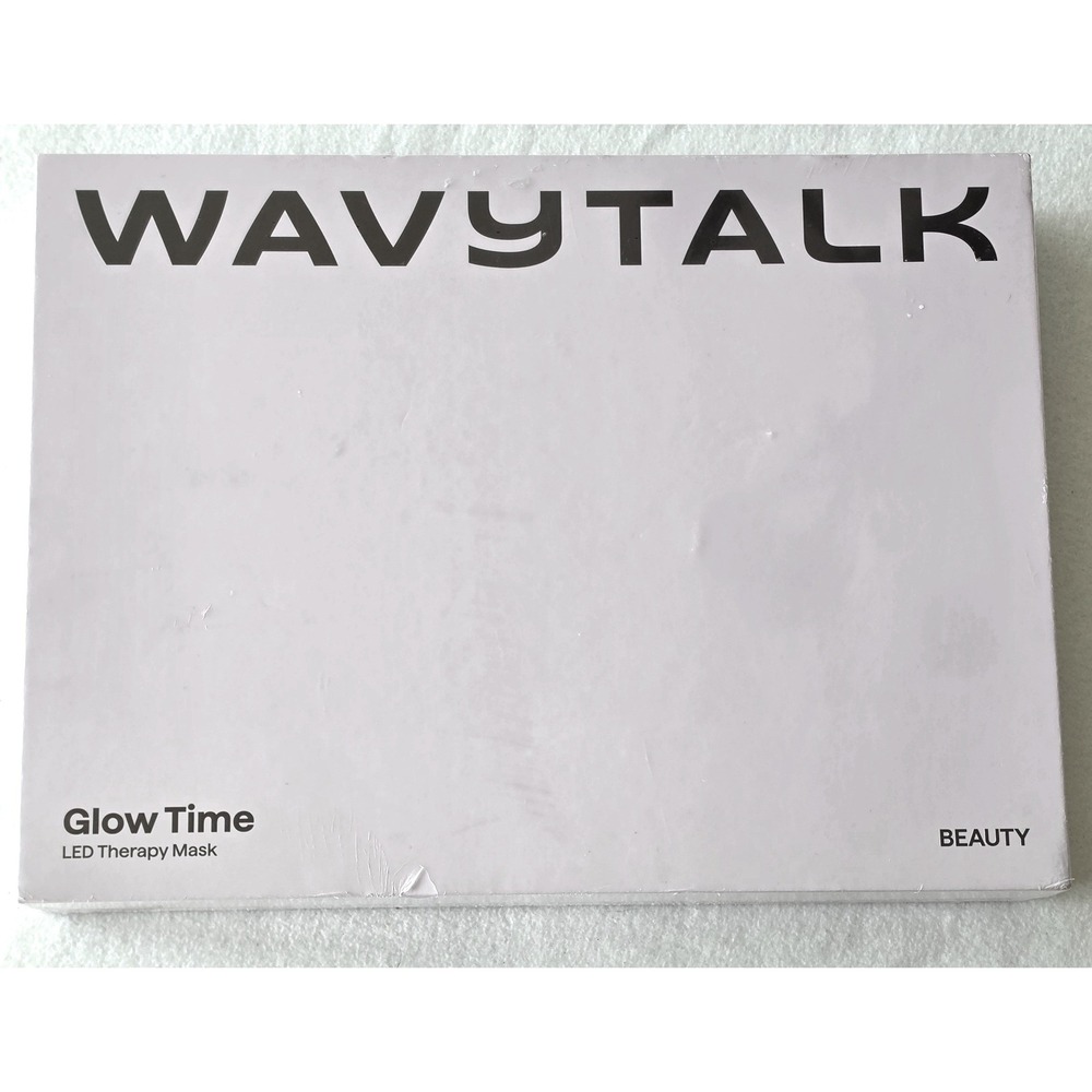 Wavytalk Glow Time‎ LED Therapy Mask White Acne Treatment Fine Lines NEW